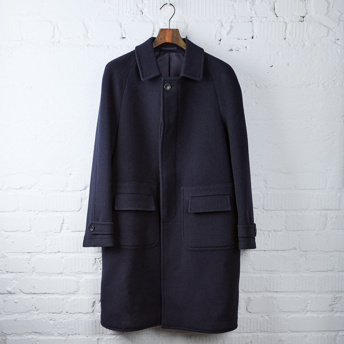 fortela | amedeo-ma477 single-breasted wool coat - blue – stuf|f-official