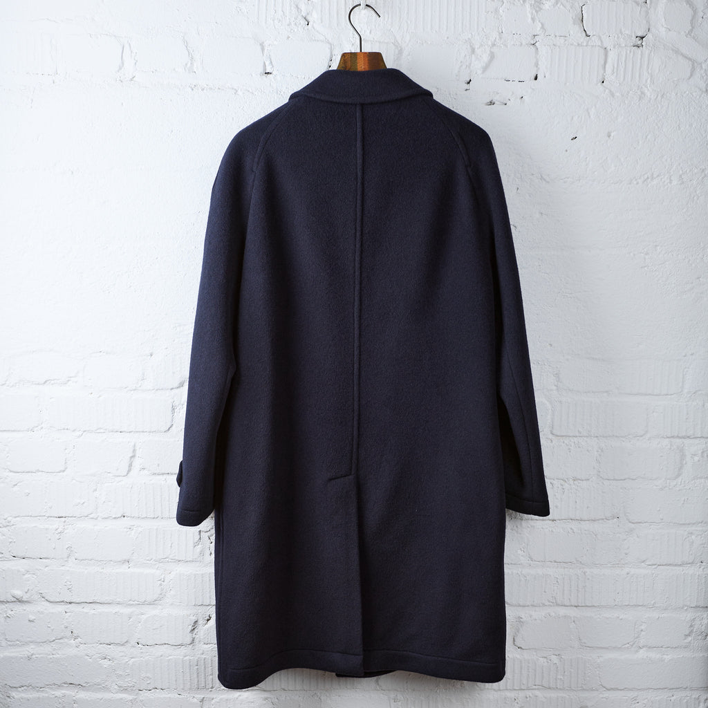 fortela | amedeo-ma477 single-breasted wool coat - blue - Bild 3