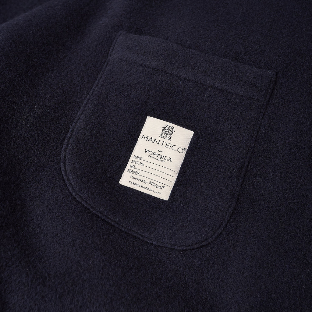 fortela | amedeo-ma477 single-breasted wool coat - blue - Bild 5
