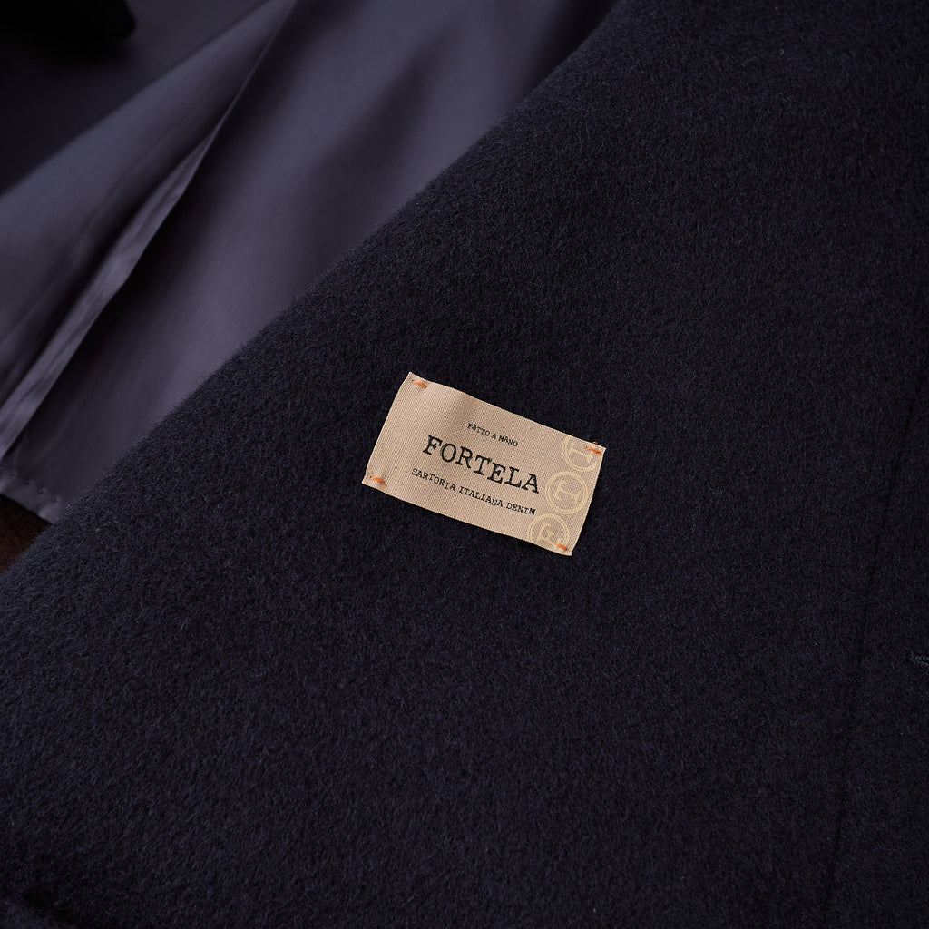 fortela | amedeo-ma477 single-breasted wool coat - blue - Bild 6