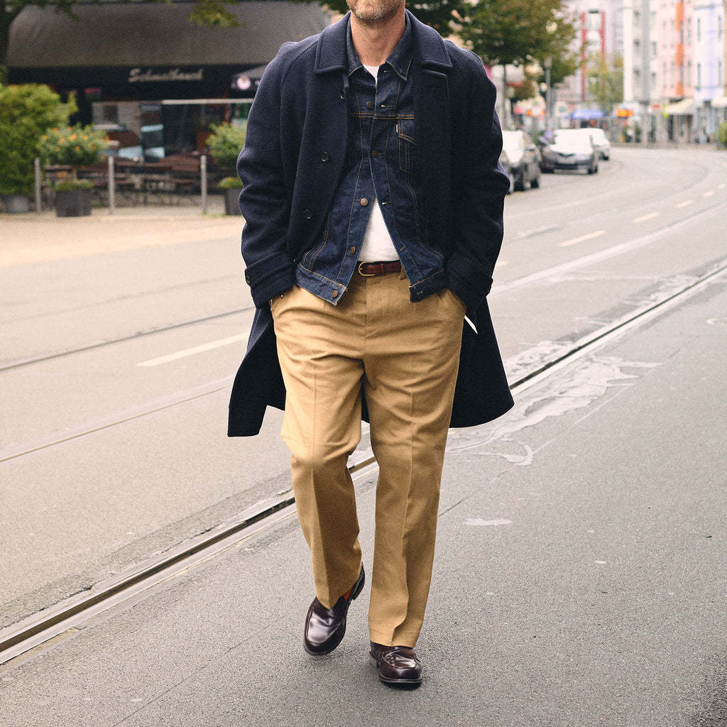 fortela | amedeo-ma477 single-breasted wool coat - blue - Bild 2