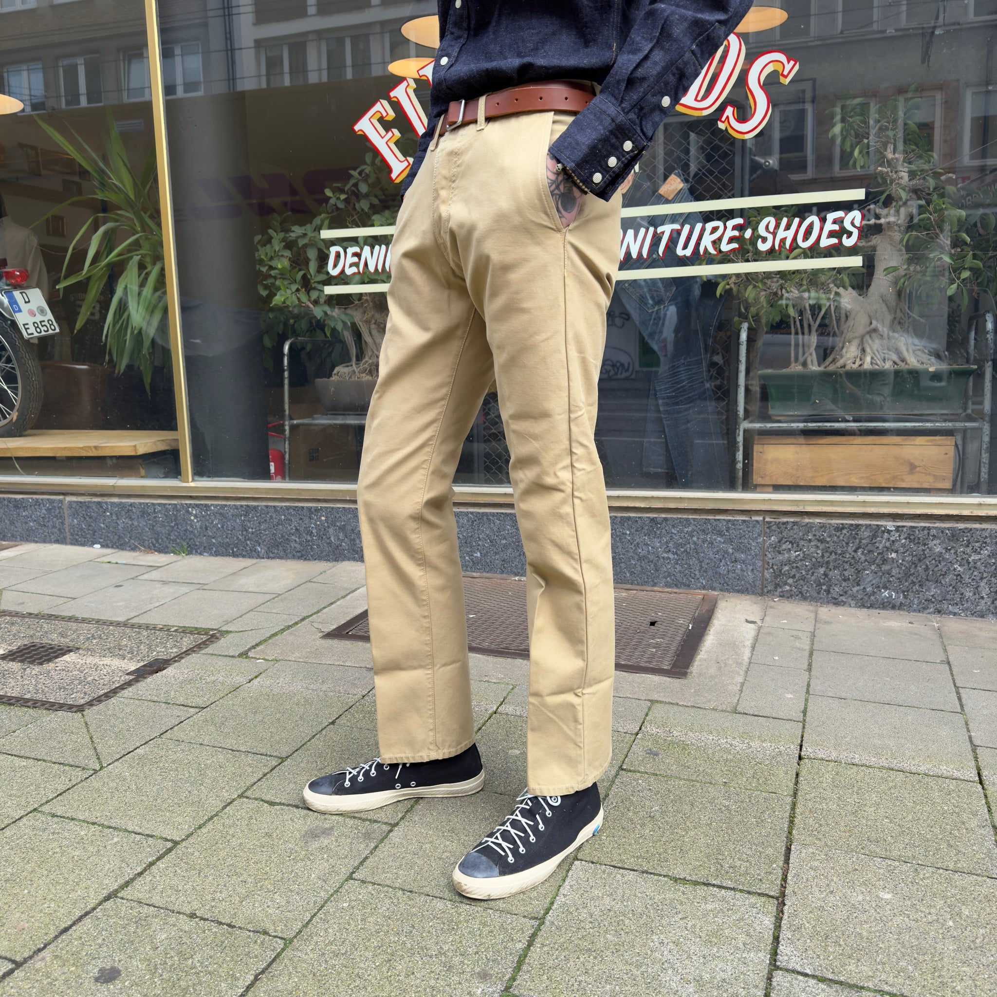 fortela | reno 00185 chino trousers beige – stuf|f-official