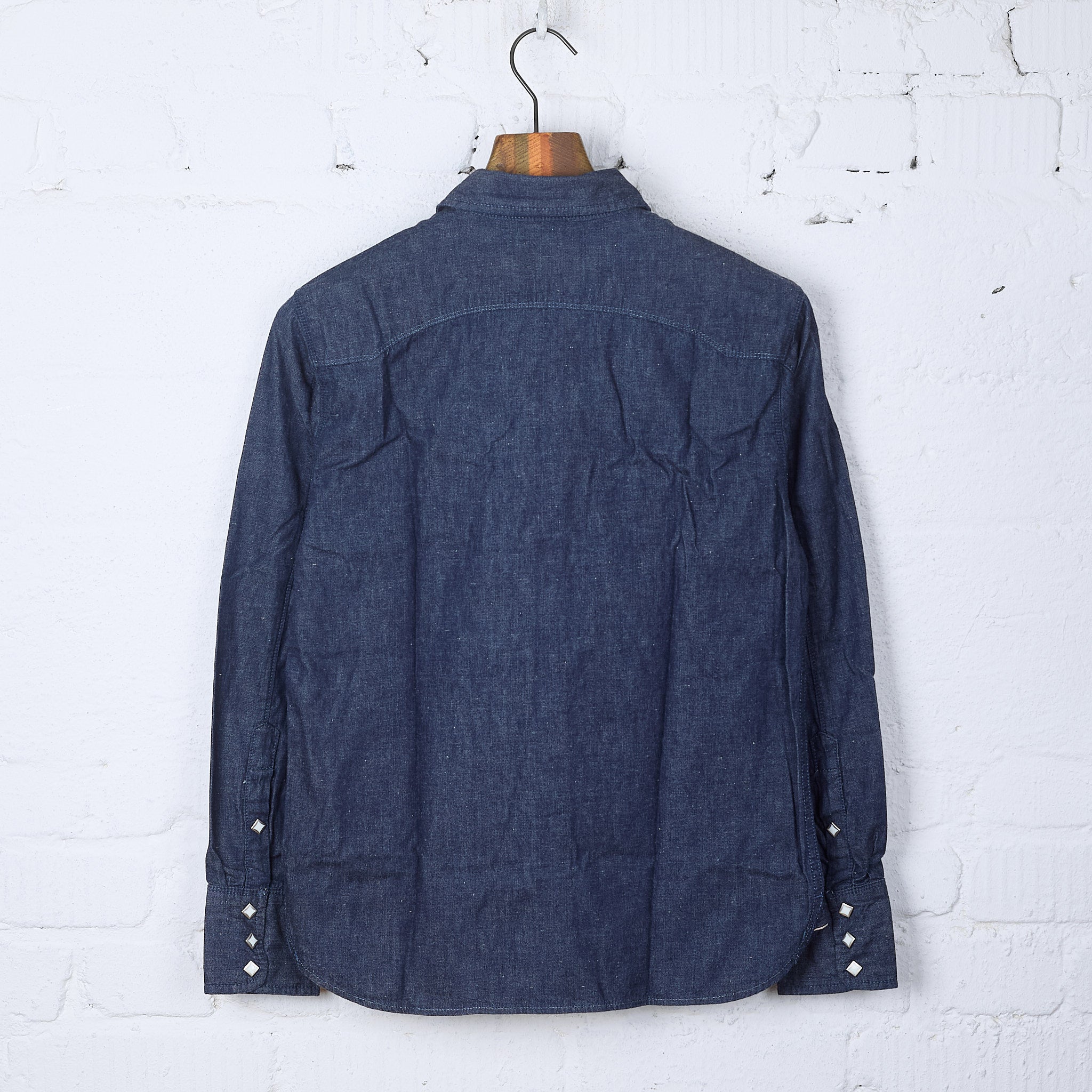 freenote cloth | calico shirt denim rinsed – stuf|f-official