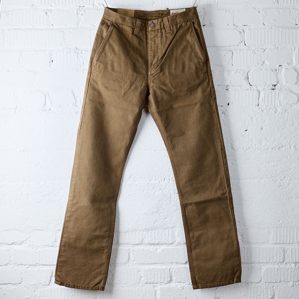 freenote cloth | deck pant 14oz slub army