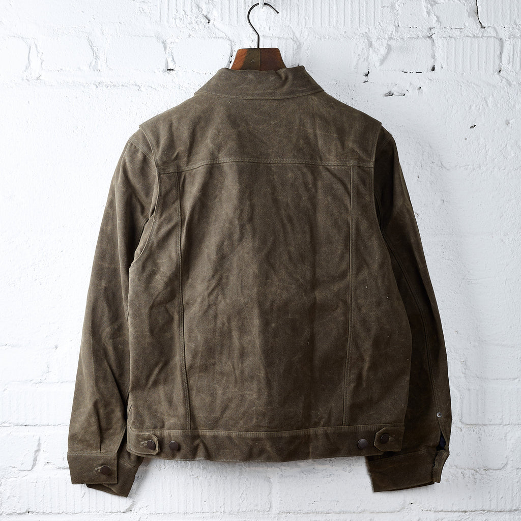 freenote cloth | riders jacket heavy waxed canvas tobacco wool - Bild 2