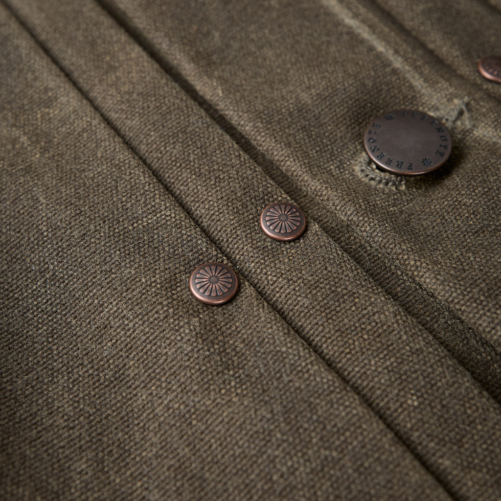 freenote cloth | riders jacket heavy waxed canvas tobacco wool - Bild 4