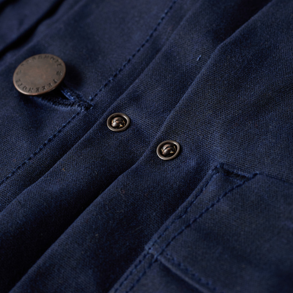 freenote cloth | riders jacket waxed canvas - navy – stuf|f-official