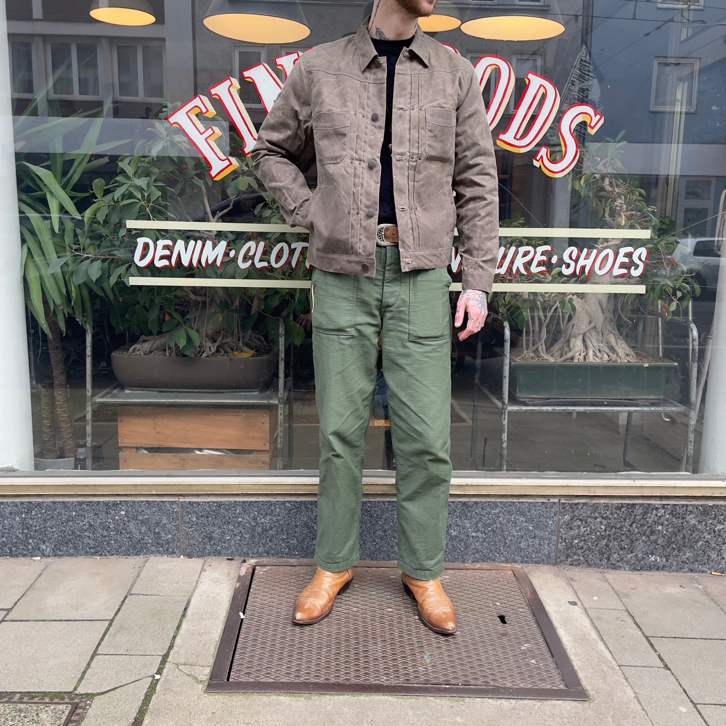 freenote cloth | riders jacket waxed canvas oak – stuf|f-official