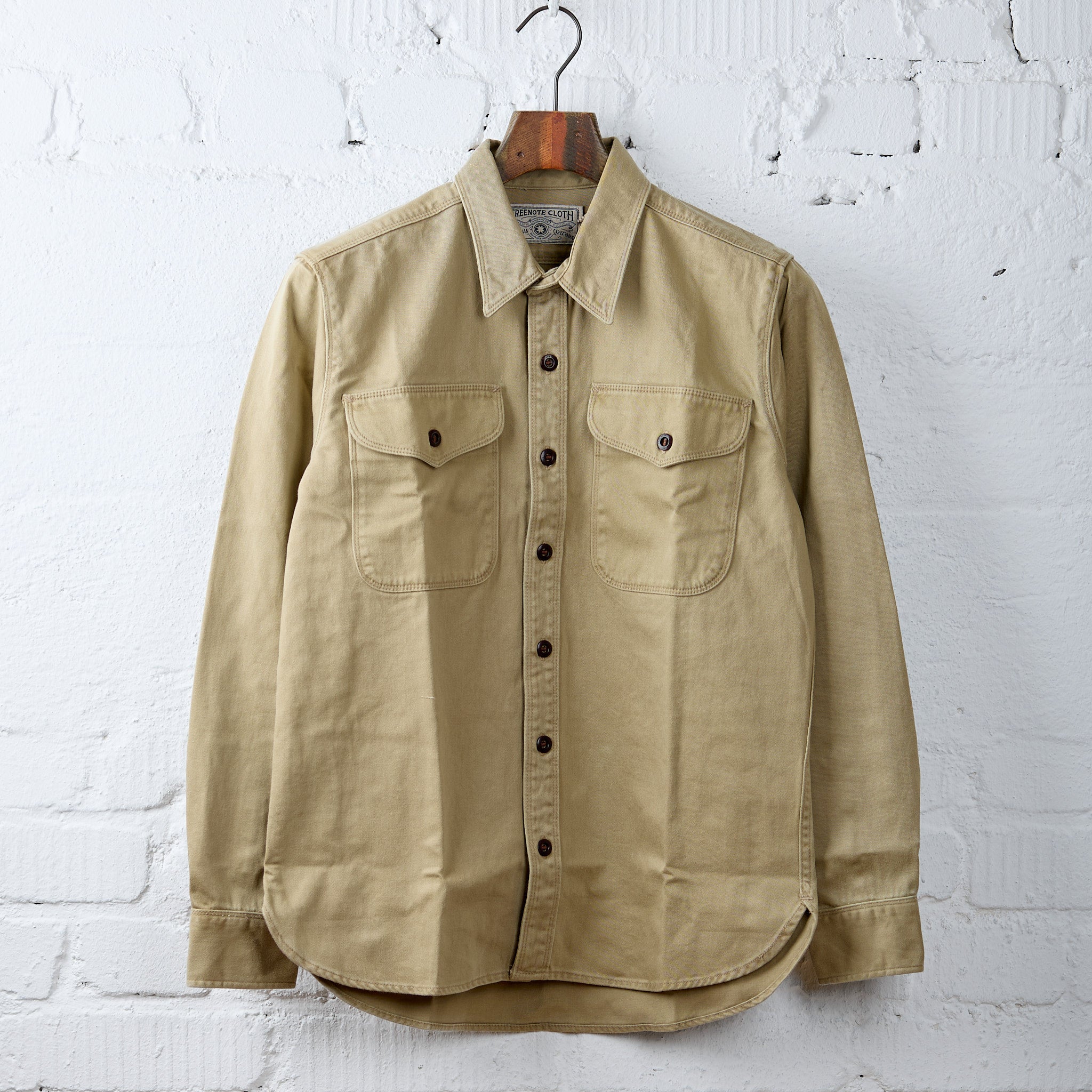 khaki dress shirt freenote cloth