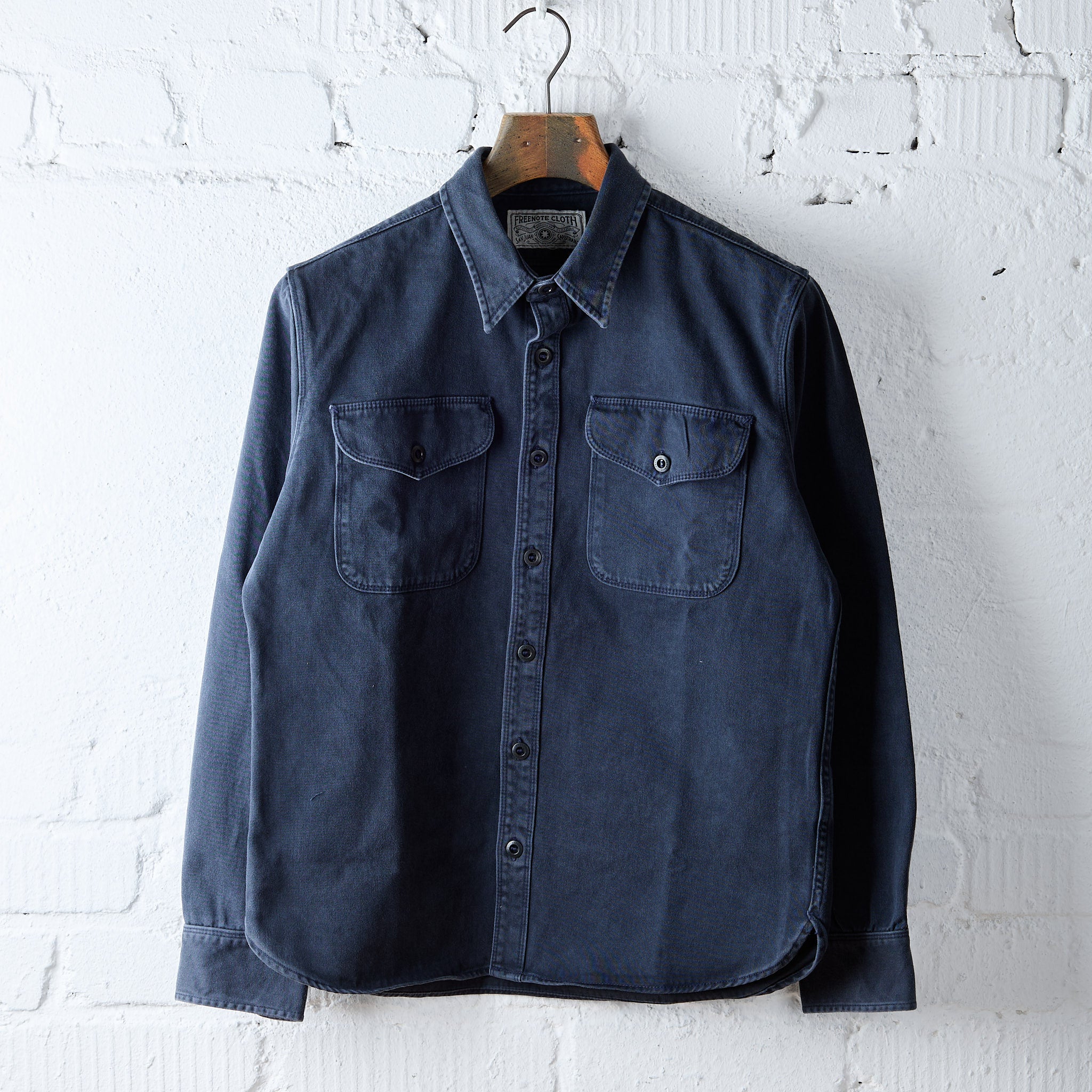 Freenote freenote cloth | utility shirt navy – stuf|f-official