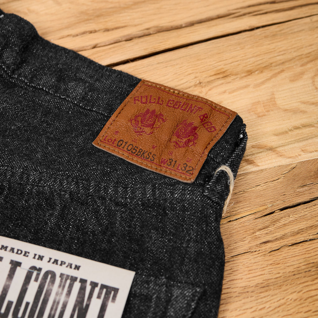 fullcount | 0105bkss 11.5oz straight denim (super smooth) black - Bild 6