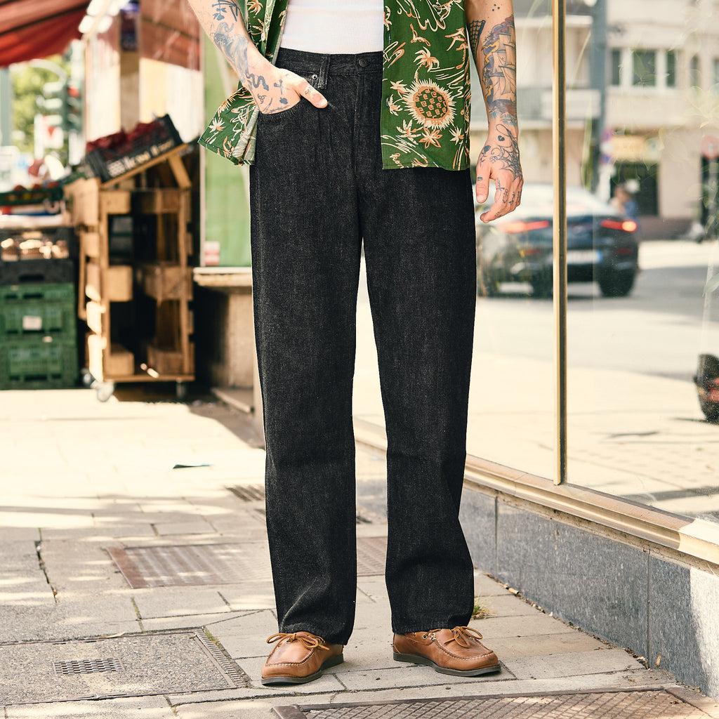 fullcount | 0105bkss 11.5oz straight denim (super smooth) black - Bild 2