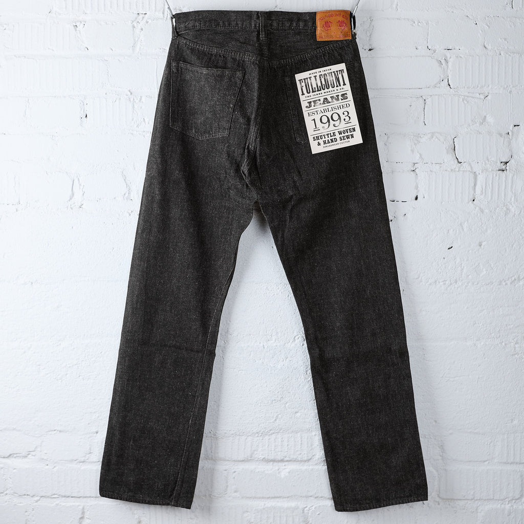 fullcount | 1101bkss 11.5oz straight denim (super smooth) black - Bild 2