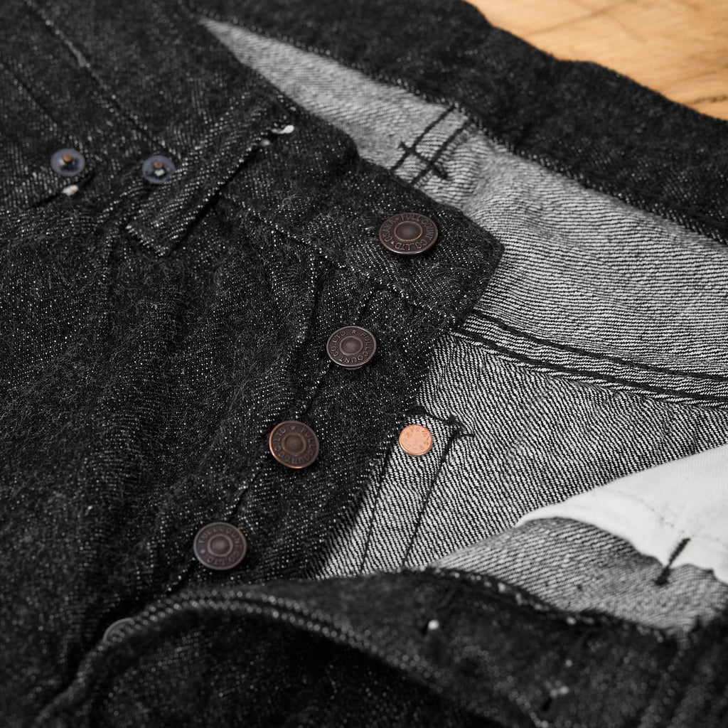 fullcount | 1101bkss 11.5oz straight denim (super smooth) black - Bild 3