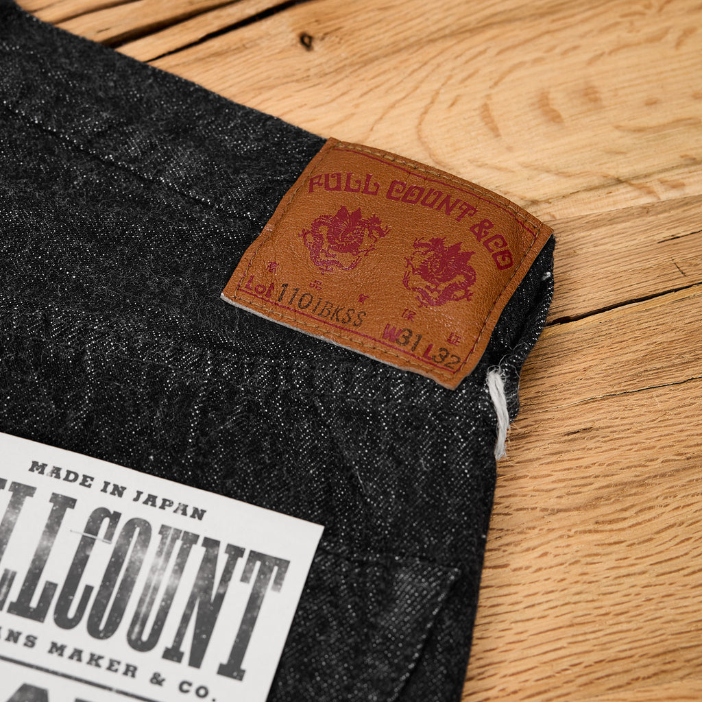 fullcount | 1101bkss 11.5oz straight denim (super smooth) black - Bild 5