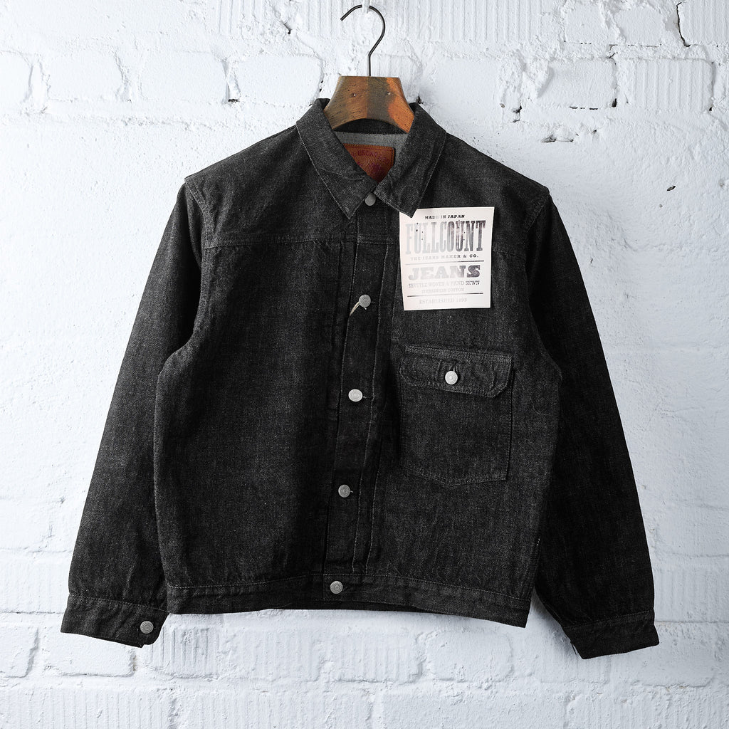 fullcount | 2107bk type 1 black denim jacket – stuf|f-official