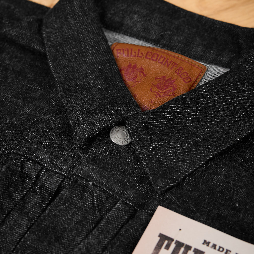 fullcount | 2107bkss 11.5oz type 1 denim jacket (super smooth) black - Bild 2