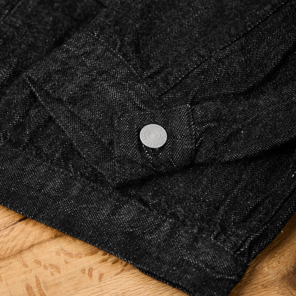 fullcount | 2107bkss 11.5oz type 1 denim jacket (super smooth) black - Bild 3