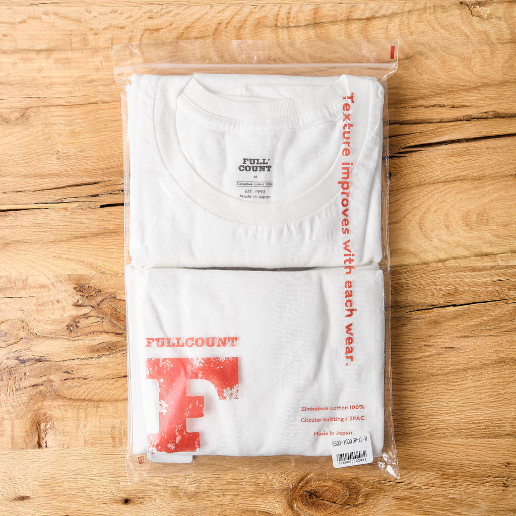 fullcount | 5503 2-pack t-shirt white