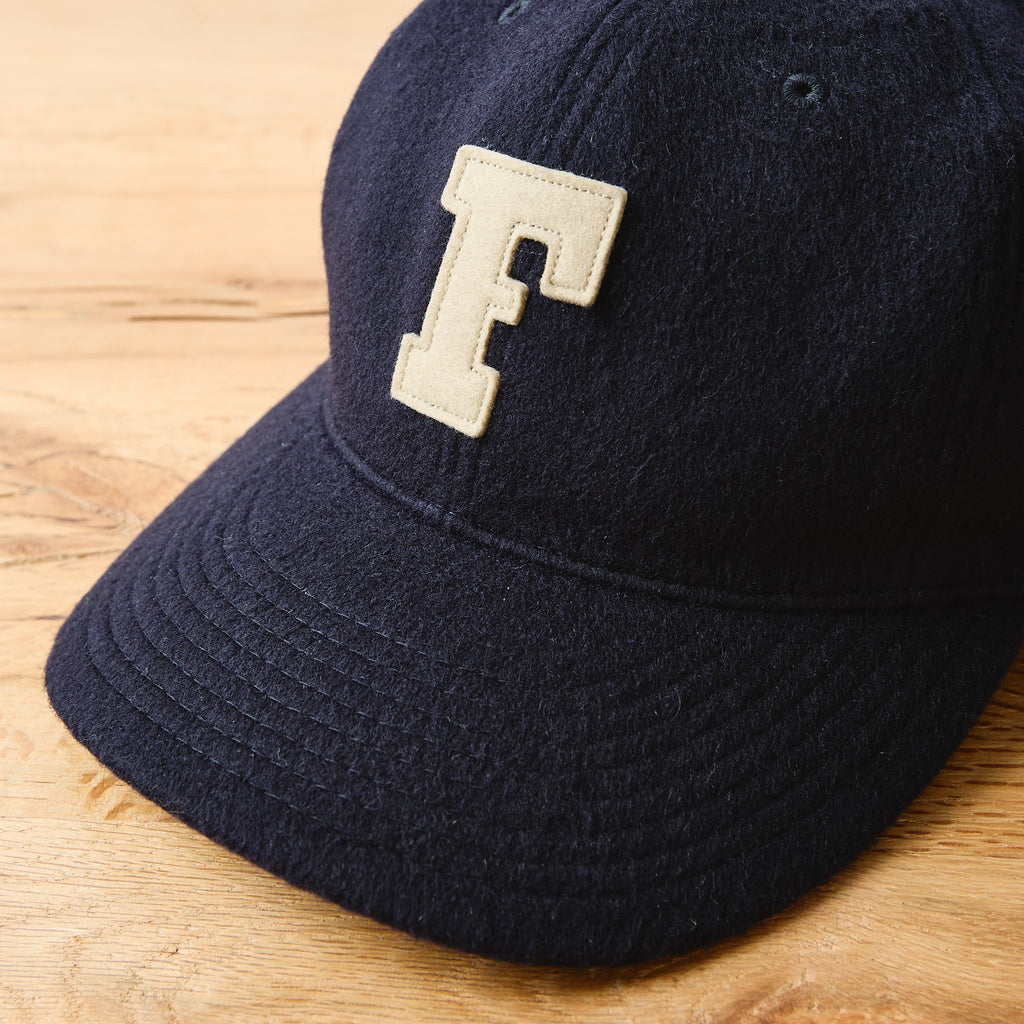 fullcount | 6843-25 6 panel wool melton baseball cap "f" patch - navy - Bild 3