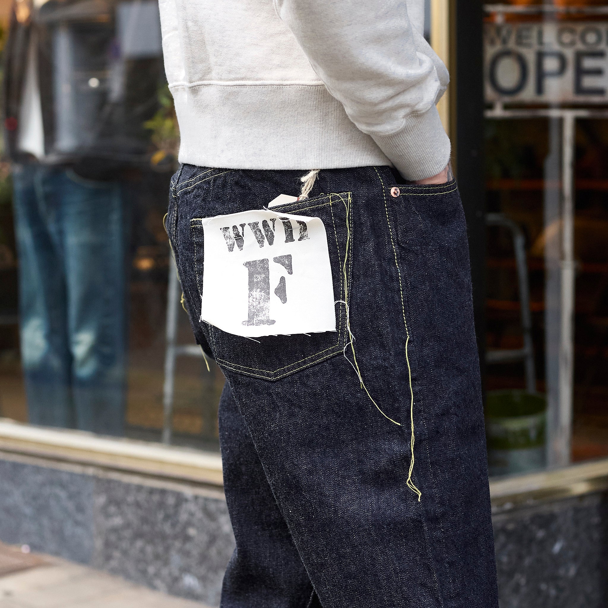 fullcount | s0105-24 wwll model brown cotton - indigo blue