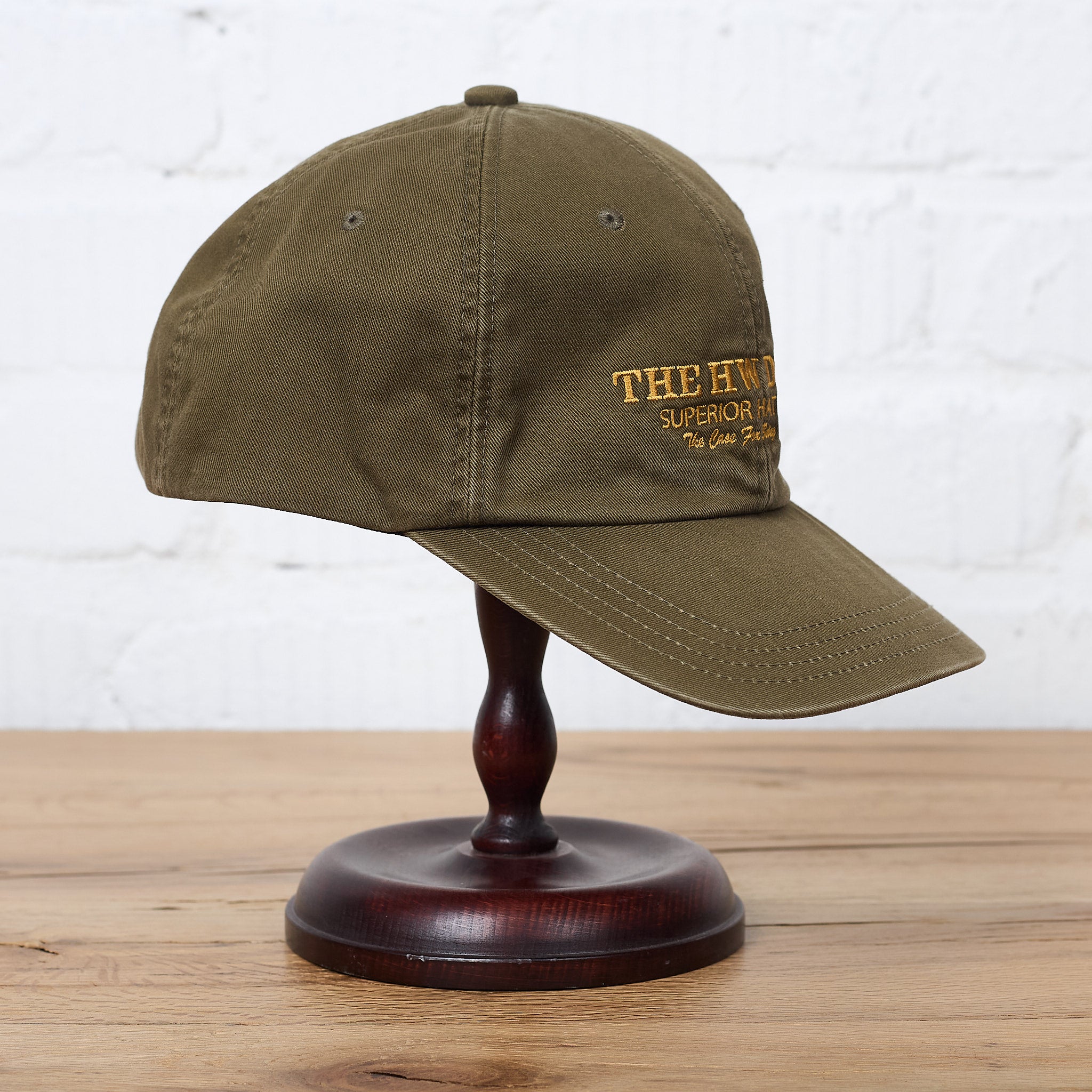 H.W. DOG & CO. Fatigue Hat Wool Cotton Serge Khaki Made