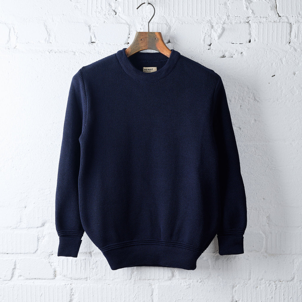 heimat textil | crew neck merino - ink