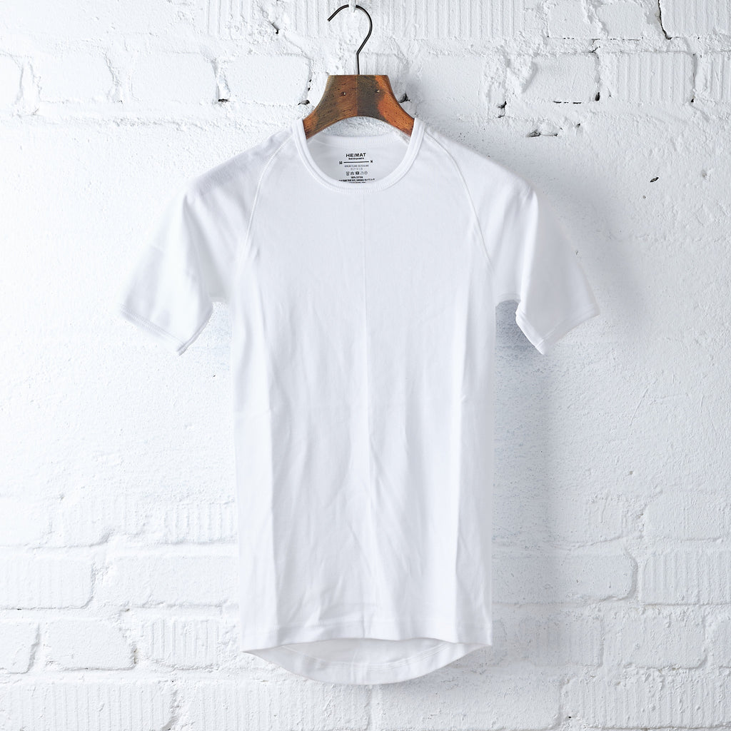 heimat textil | fine rib raglan shirt white