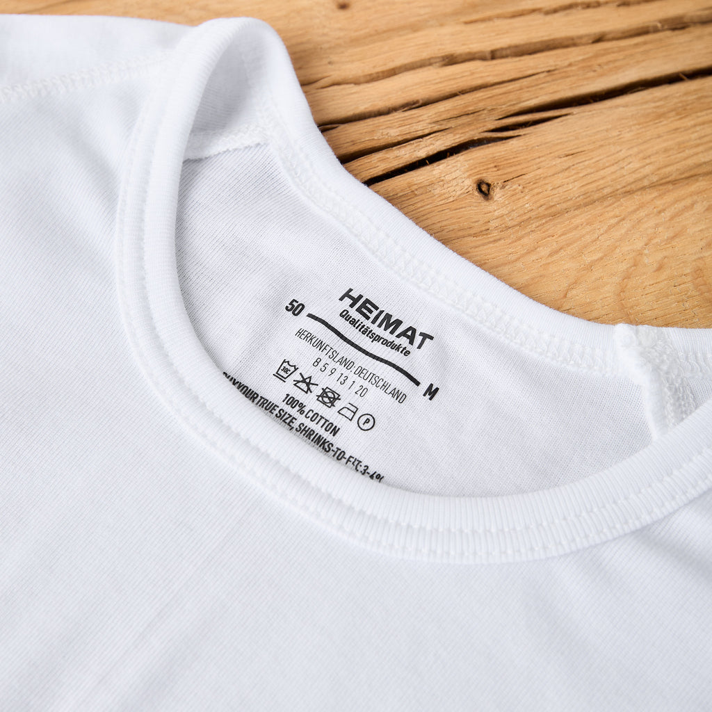 heimat textil | fine rib raglan shirt white - Bild 3
