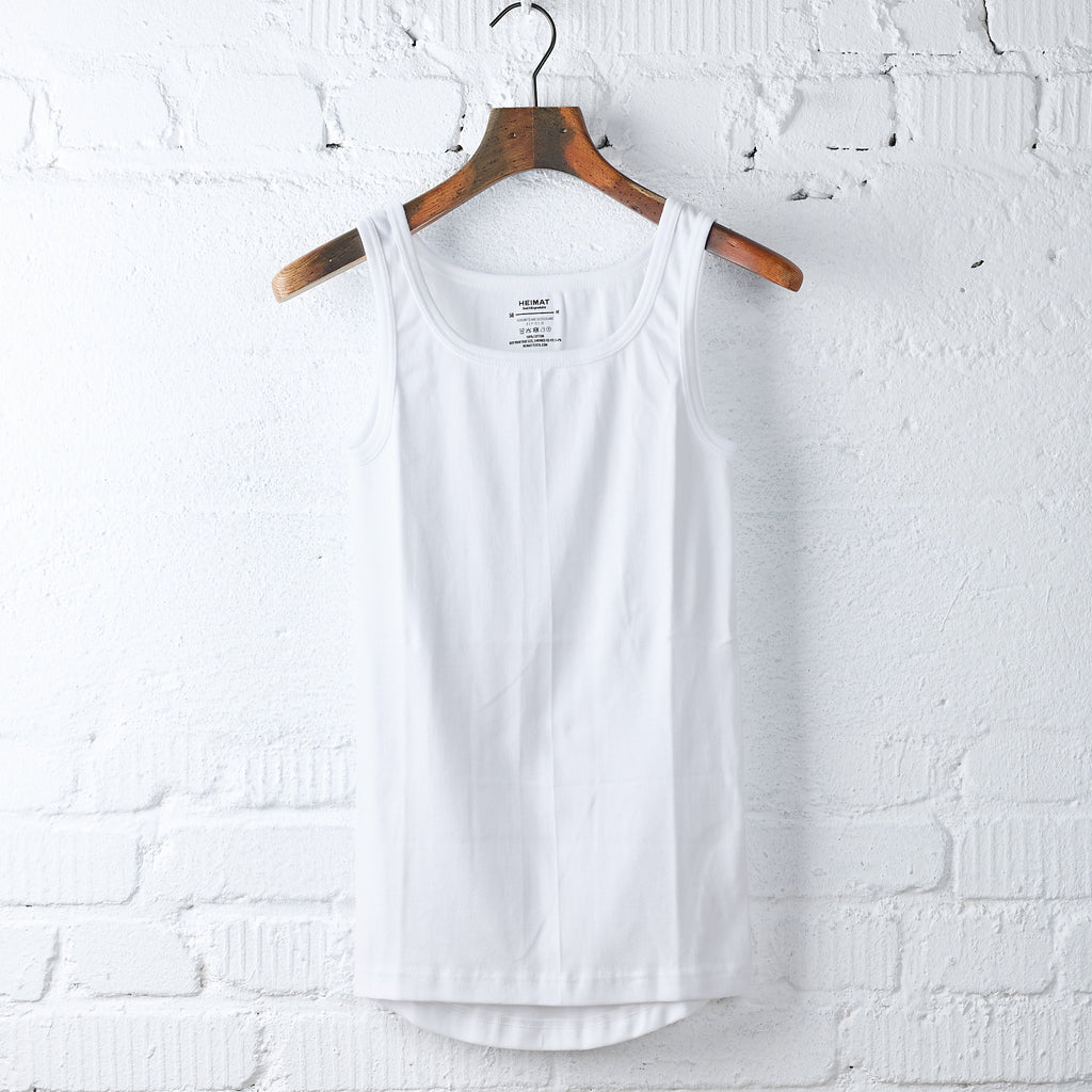 heimat textil | fine rib raglan vest white