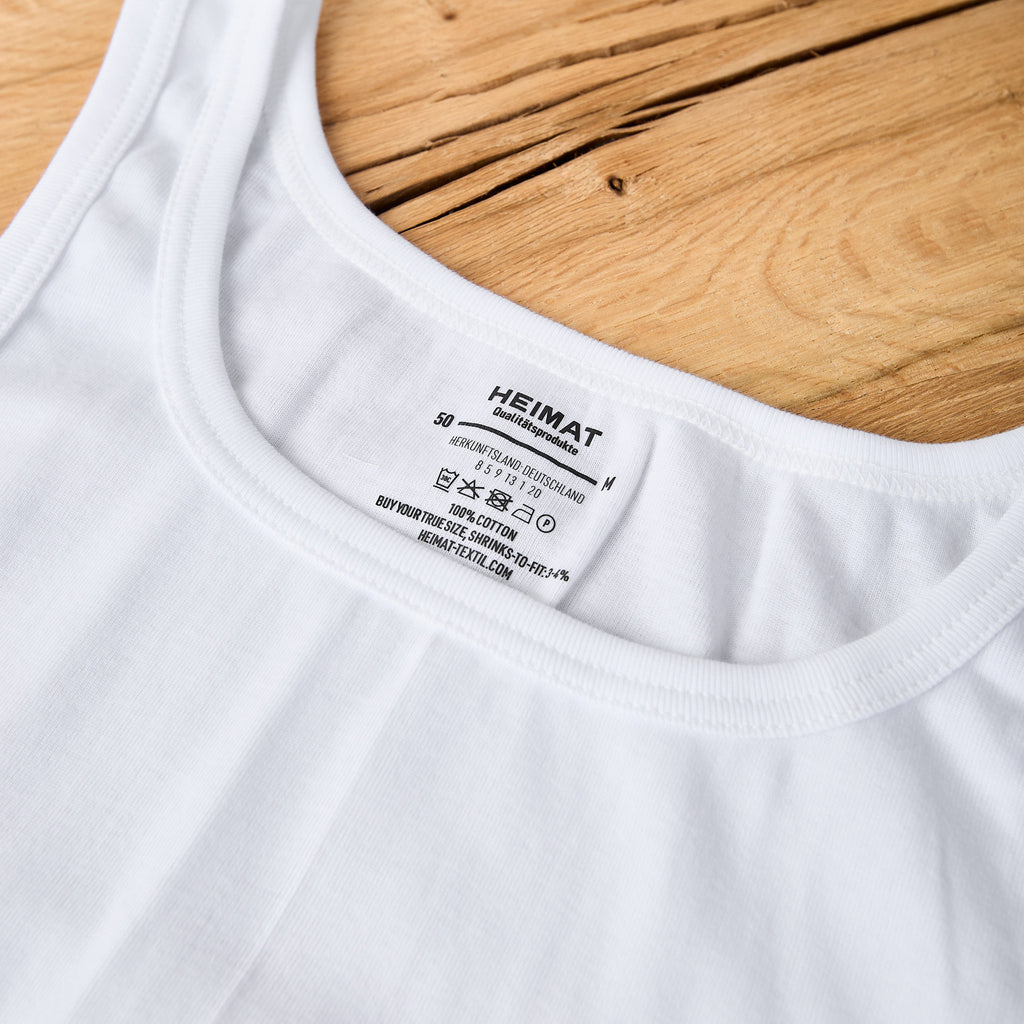 heimat textil | fine rib raglan vest white - Bild 3