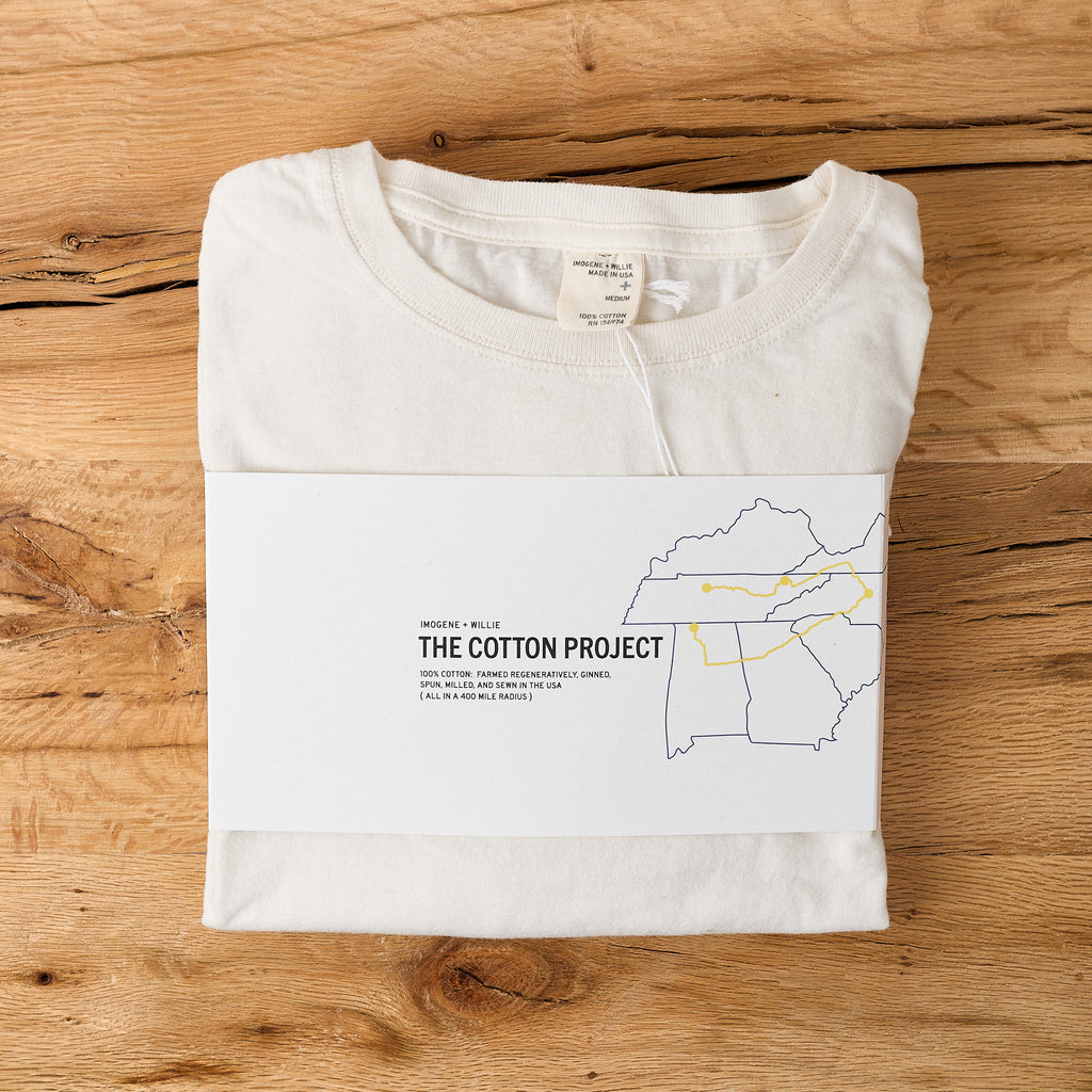 Imogene Ragon imogene + willie | the cotton project tee in vintage white (2-pack ...