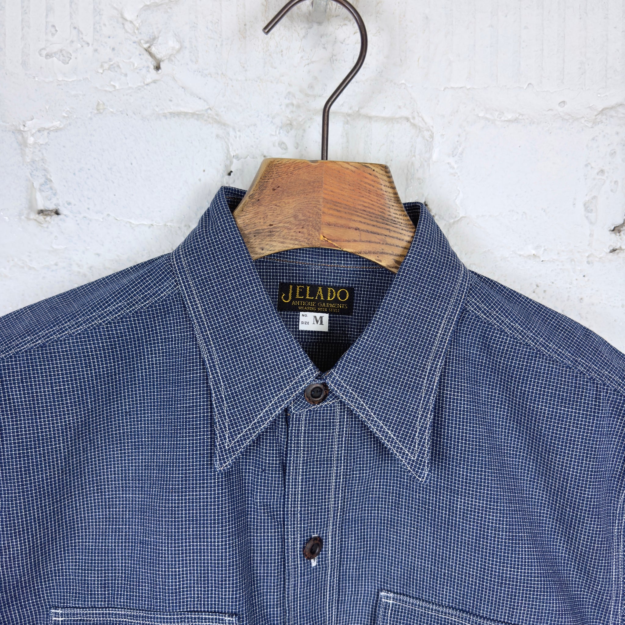 jelado | ag01105 pressman shirt indigo plaid – stuf|f-official