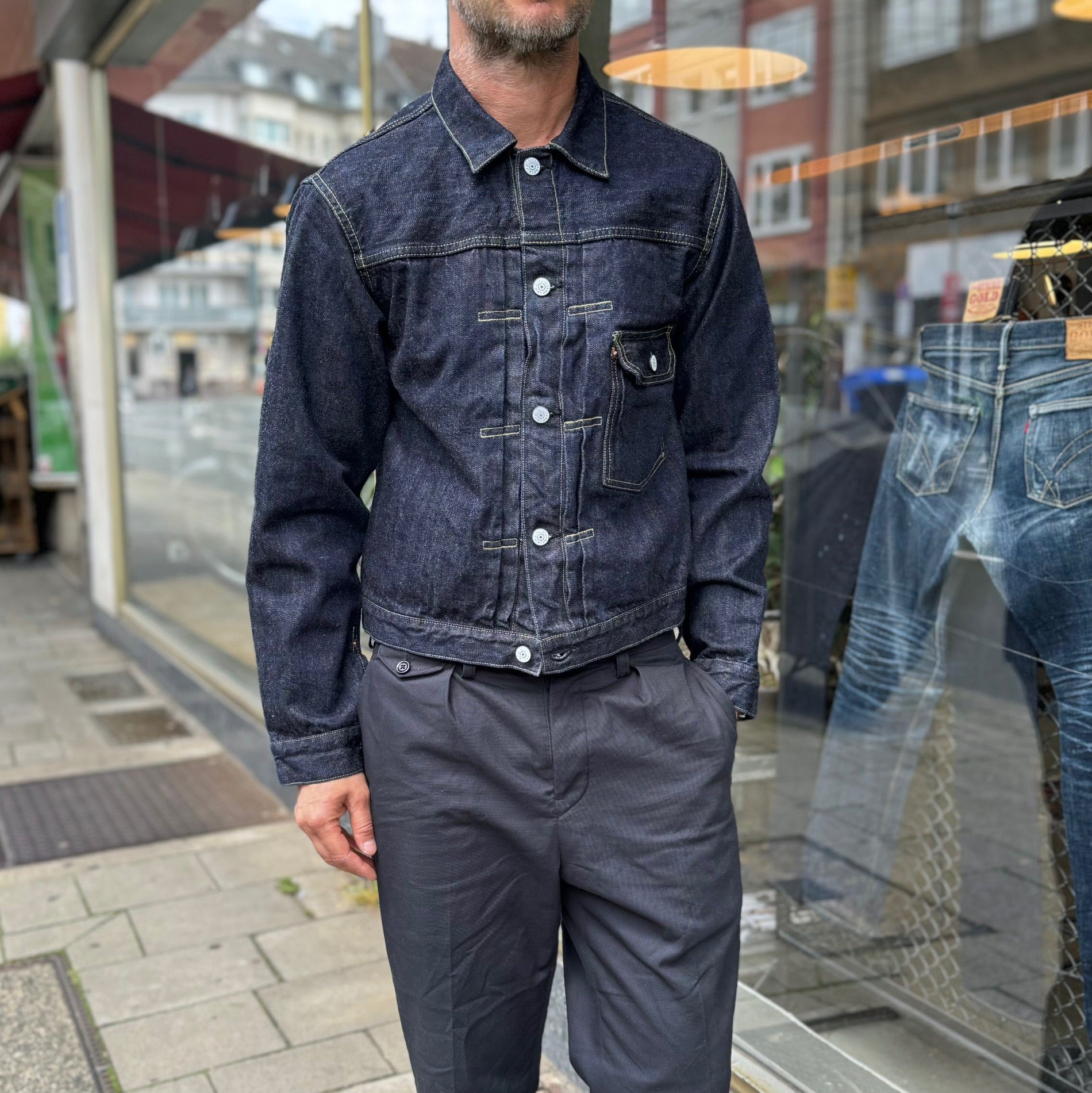 jelado | 'age of longing' black tag 407exx denim jacket – stuf|f