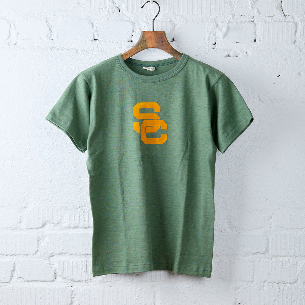 john gluckow by warehouse | jg-cs06 sc logo t-shirt mc green