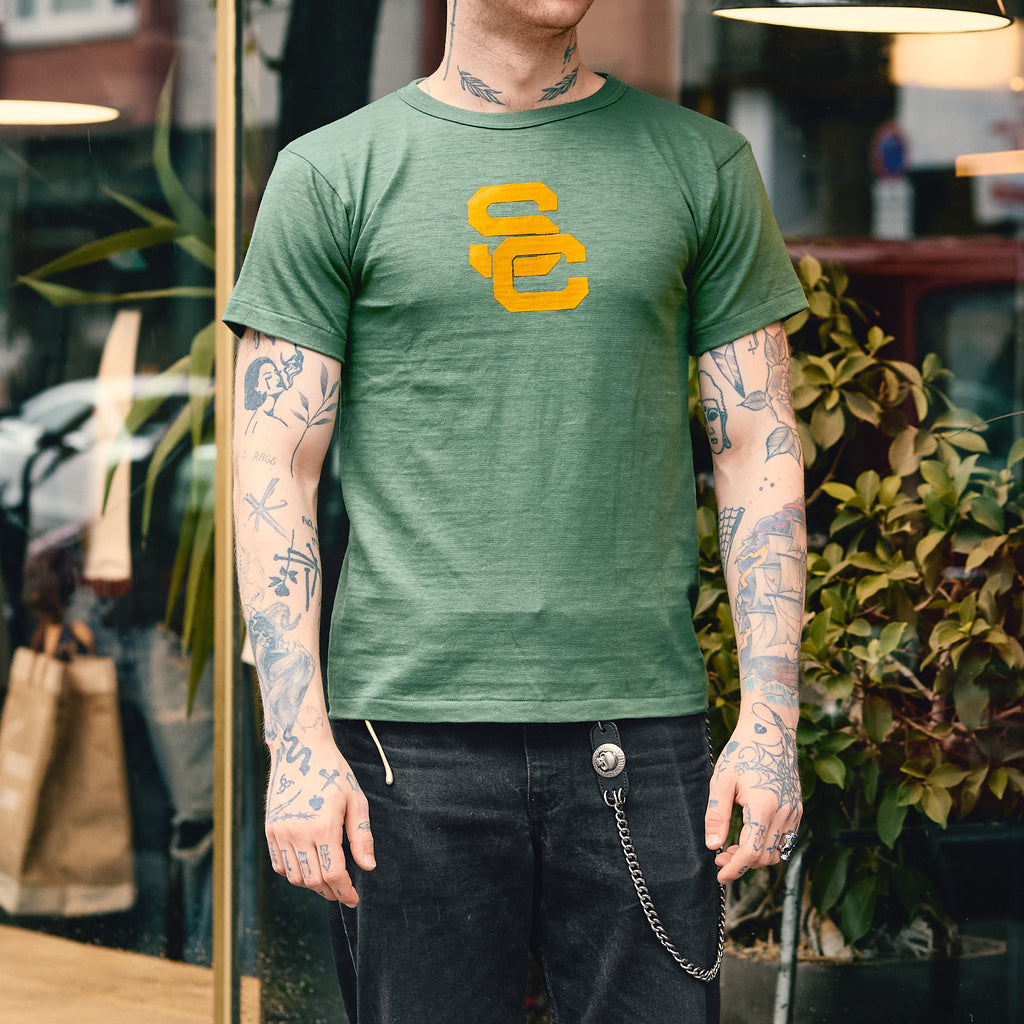 john gluckow by warehouse | jg-cs06 sc logo t-shirt mc green - Bild 2