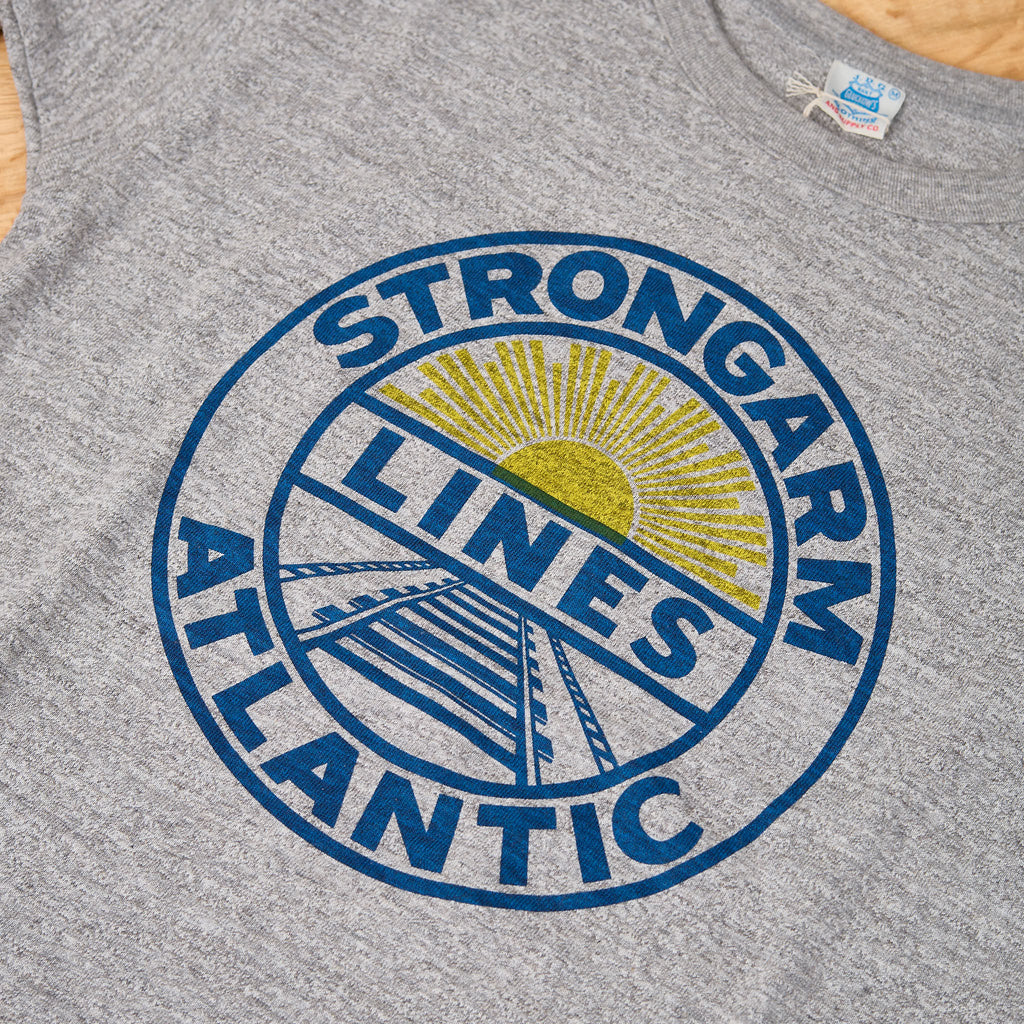 john gluckow by warehouse | jg-cs06 strongarm atlantic tee heather grey - Bild 4