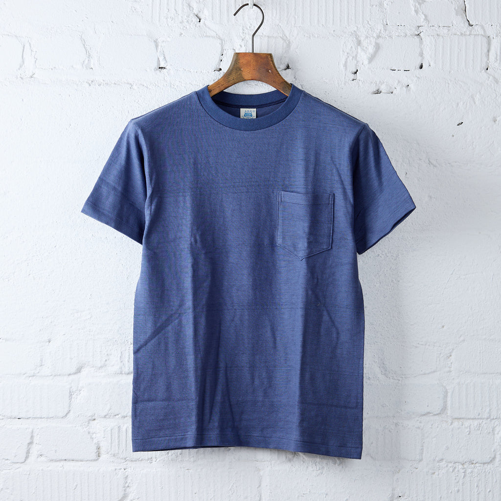 john gluckow by warehouse | jg-cs07 standard pocket t-shirt fade blue