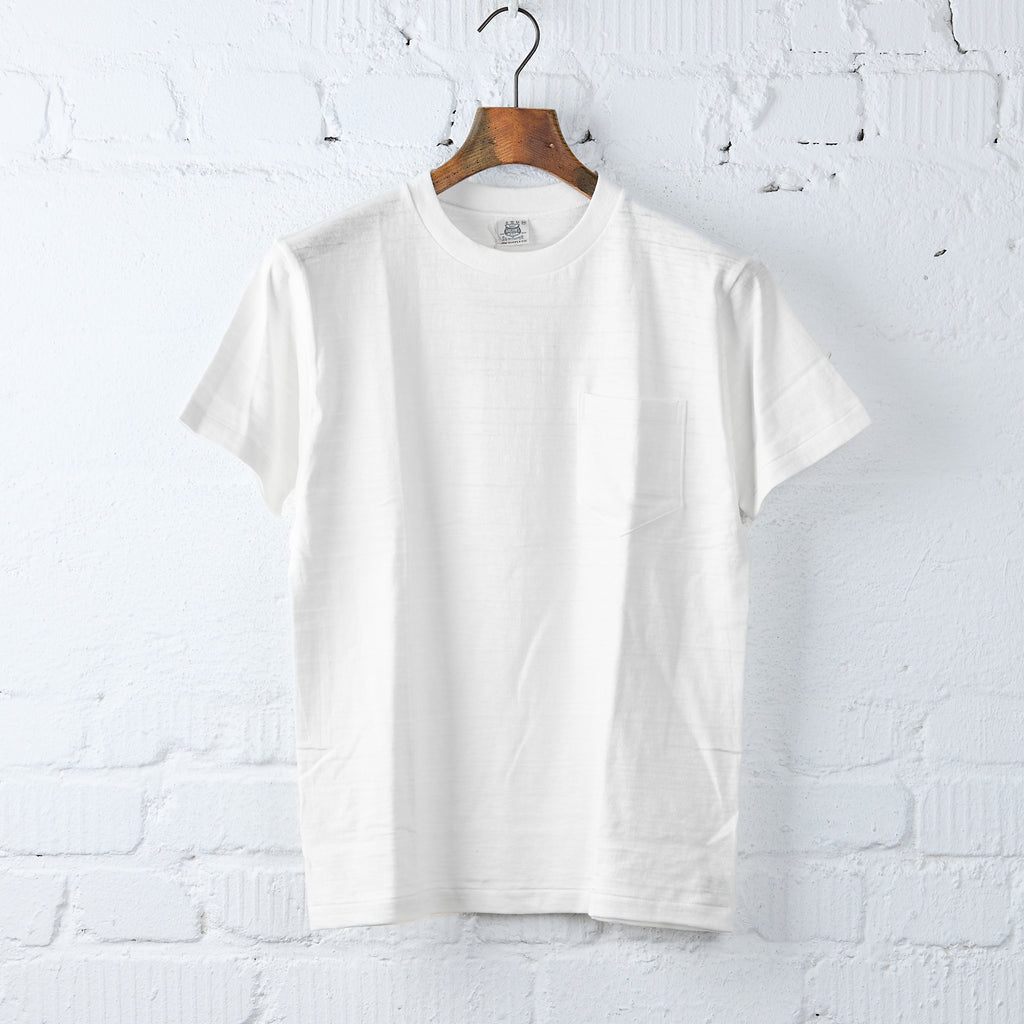 john gluckow by warehouse | jg-cs07 standard pocket t-shirt off-white