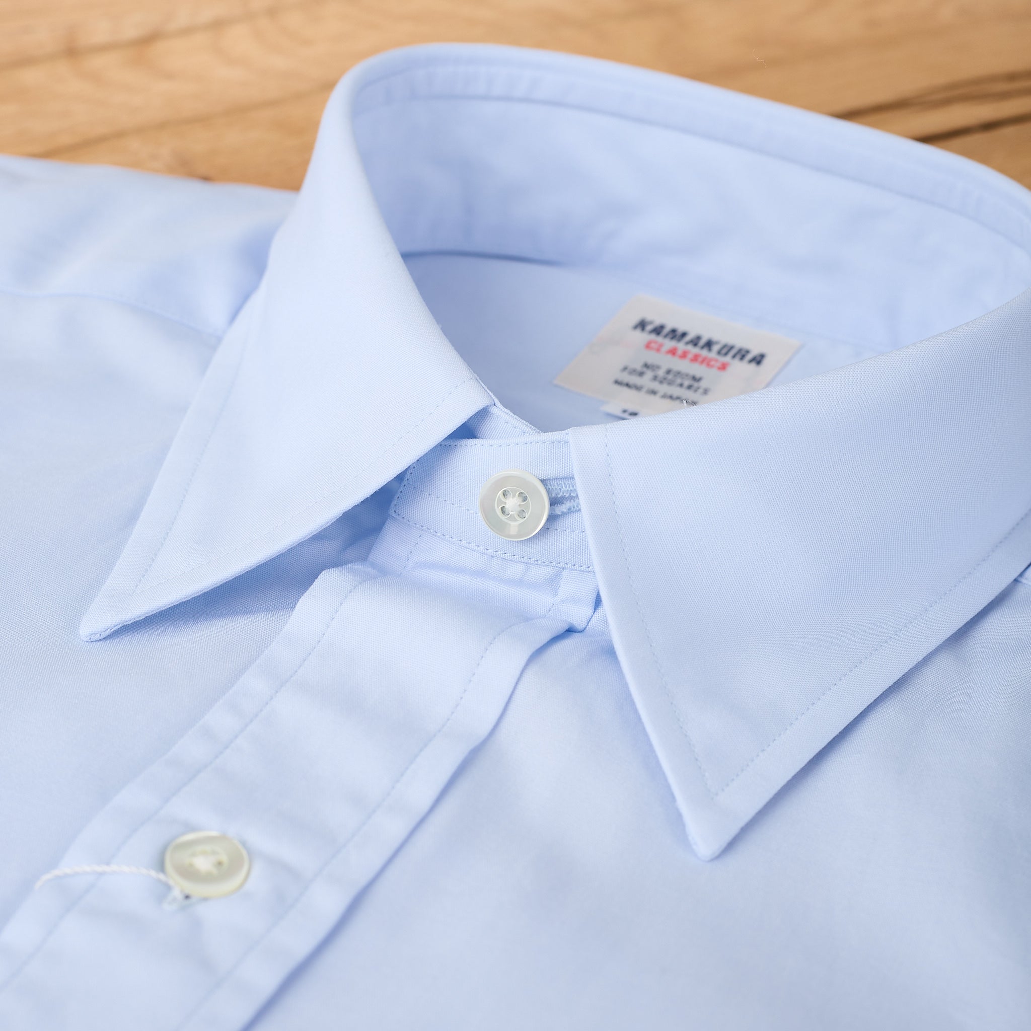 kamakura dress shirts kamakura shirts | ametora straight collar selvedge poplin