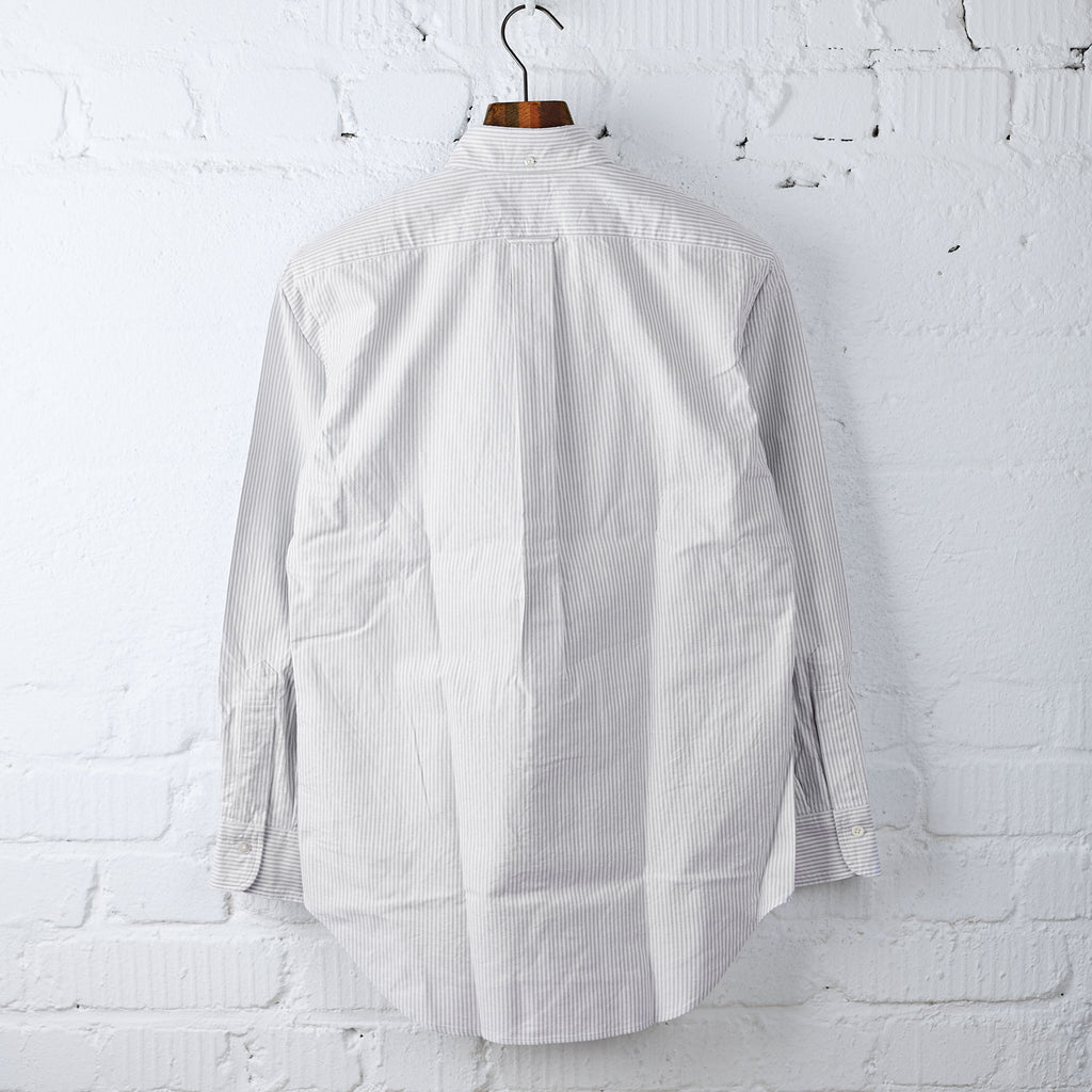 kamakura shirts | vintage ivy oxford button down shirt - gray stripe - Bild 2