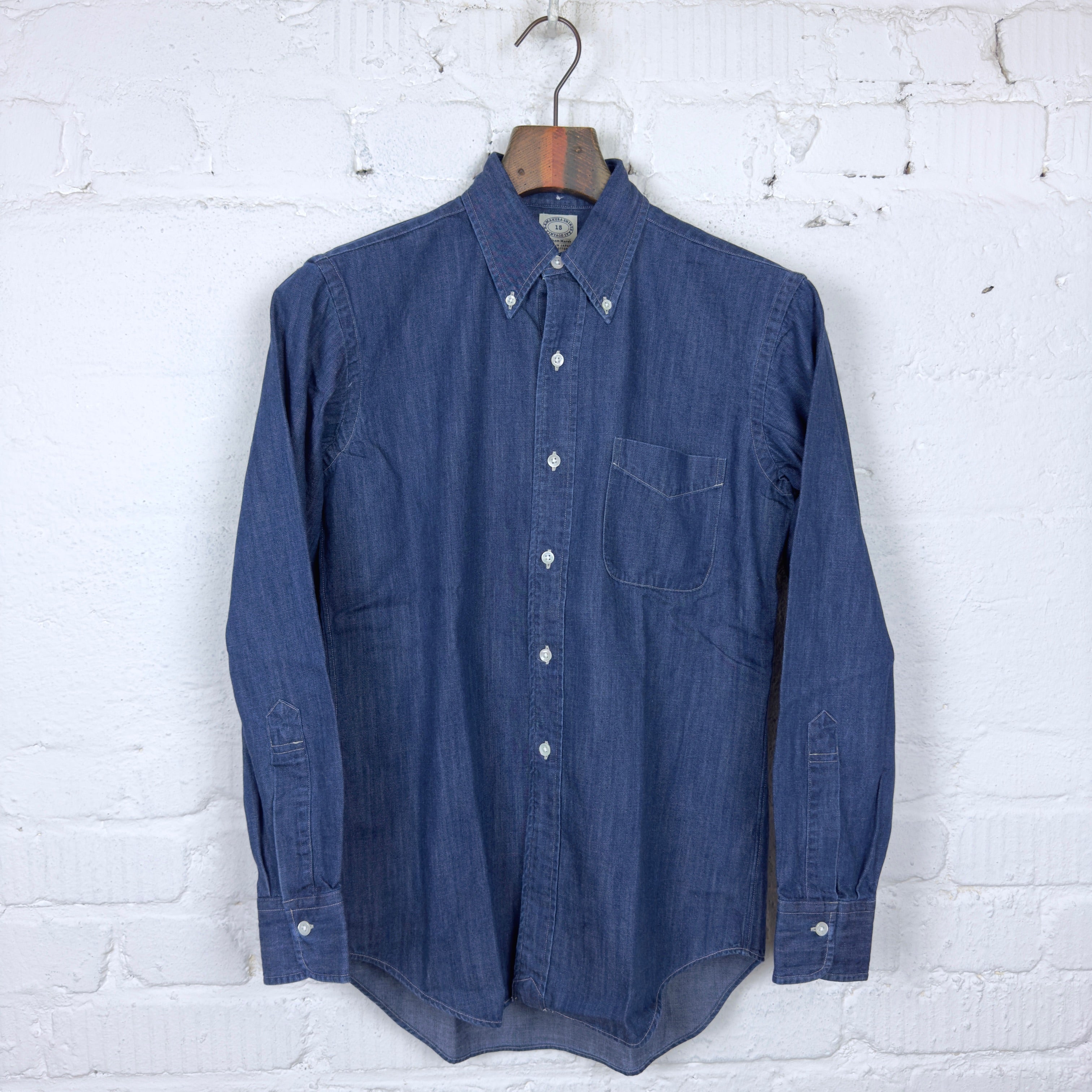 kamakura shirts | vintage ivy japanese denim 7oz - rinsed – stuf|f