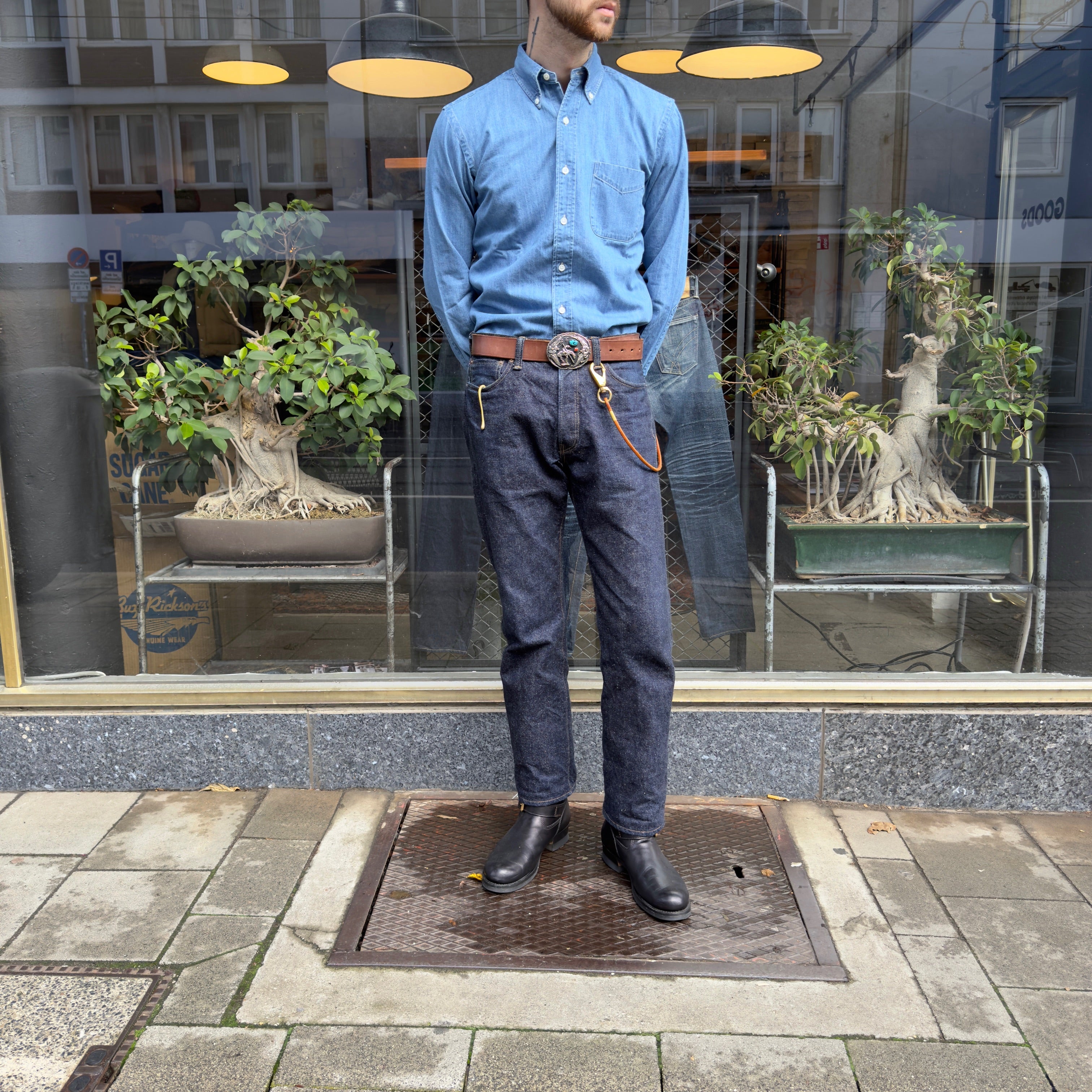 kamakura shirts | vintage ivy japanese denim 7oz - used kamakura shirts | vintage ivy japanese denim 7oz - used