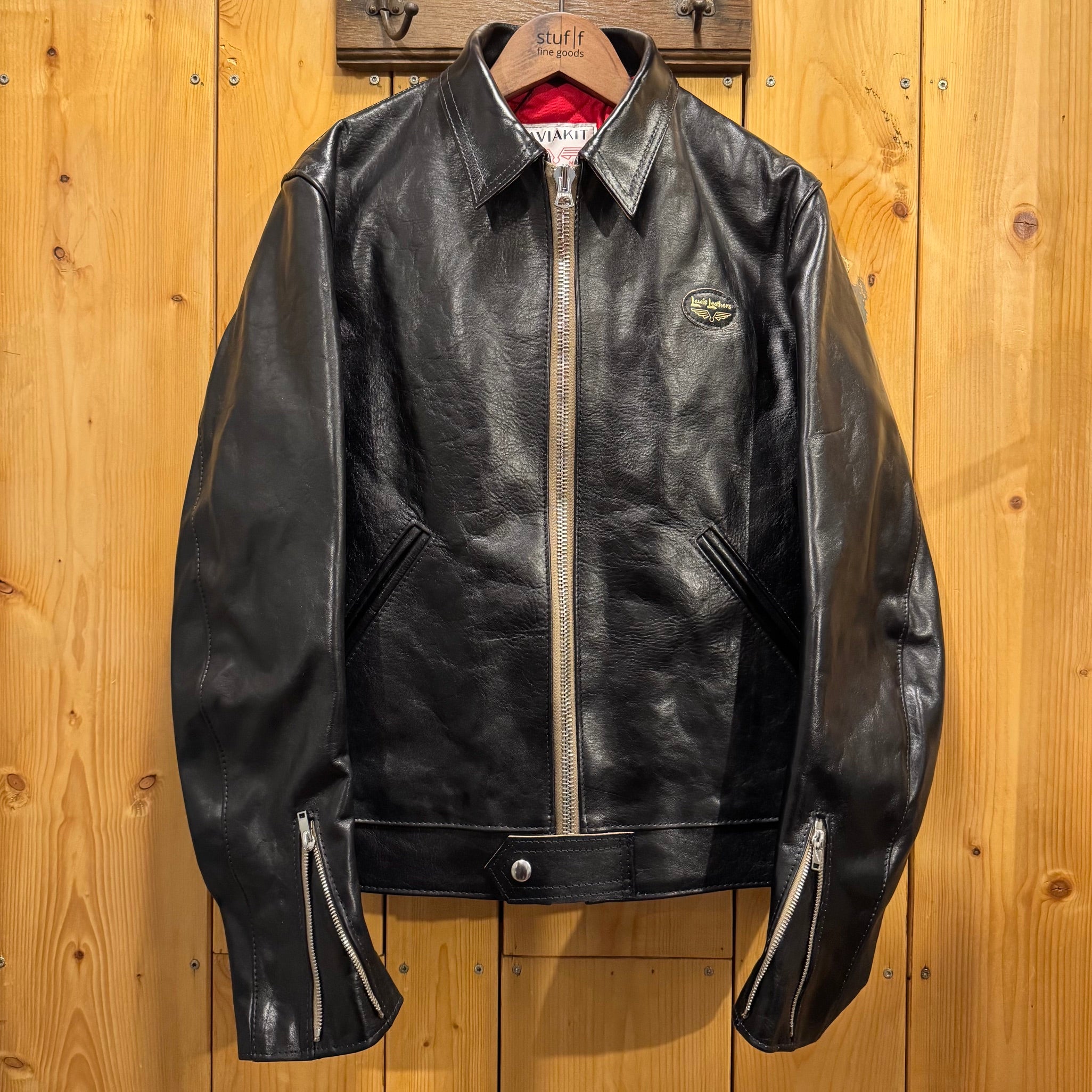 lewis leathers | the corsair no. 60 cow hide - veg tan black