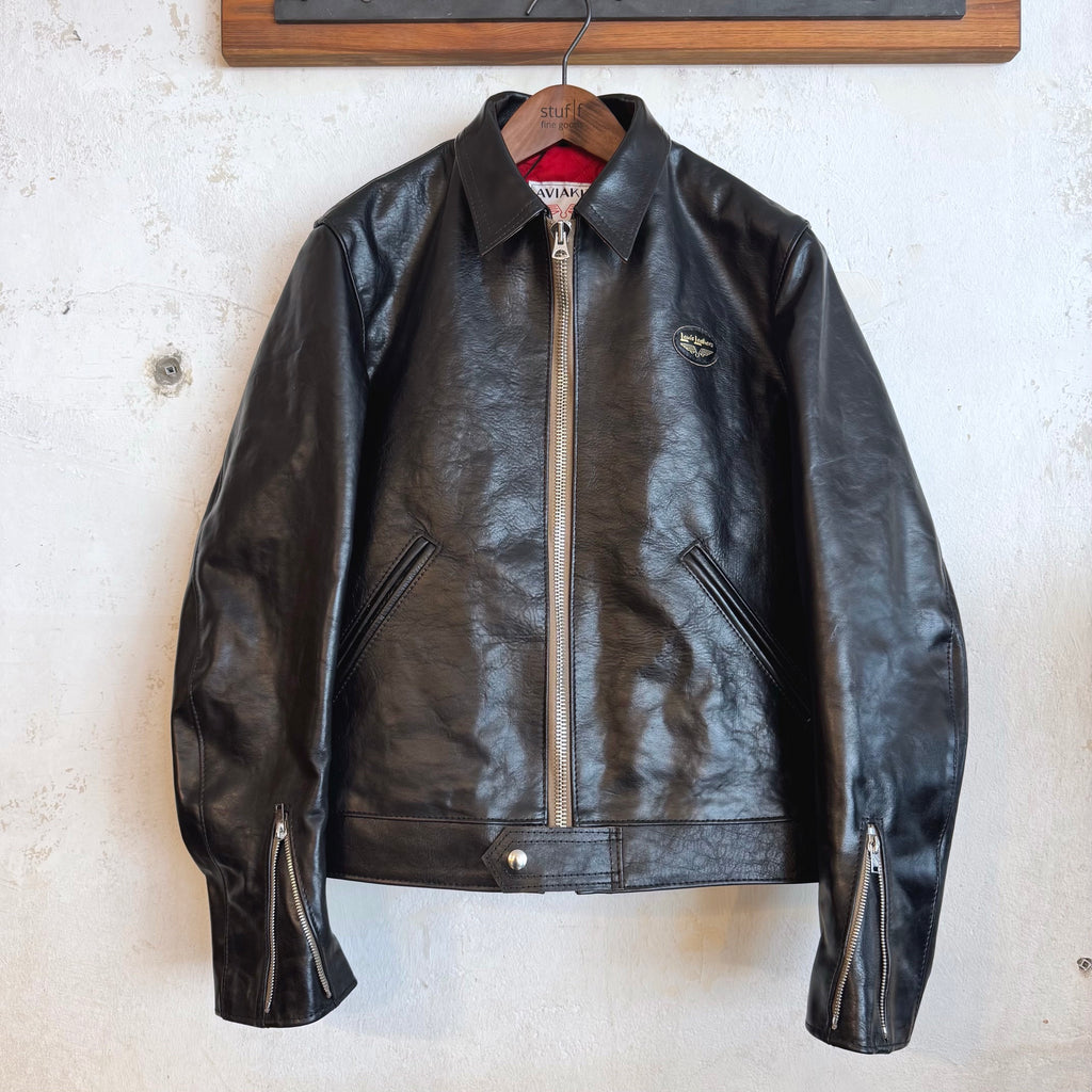lewis leathers | the corsair no. 60 cow hide - veg tan black