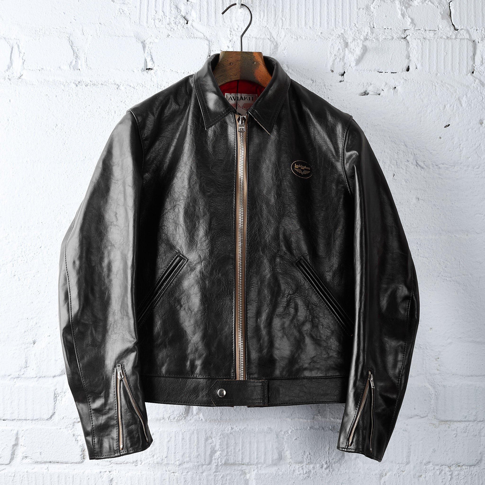 lewis leathers | the corsair no. 60 cow hide - veg tan black