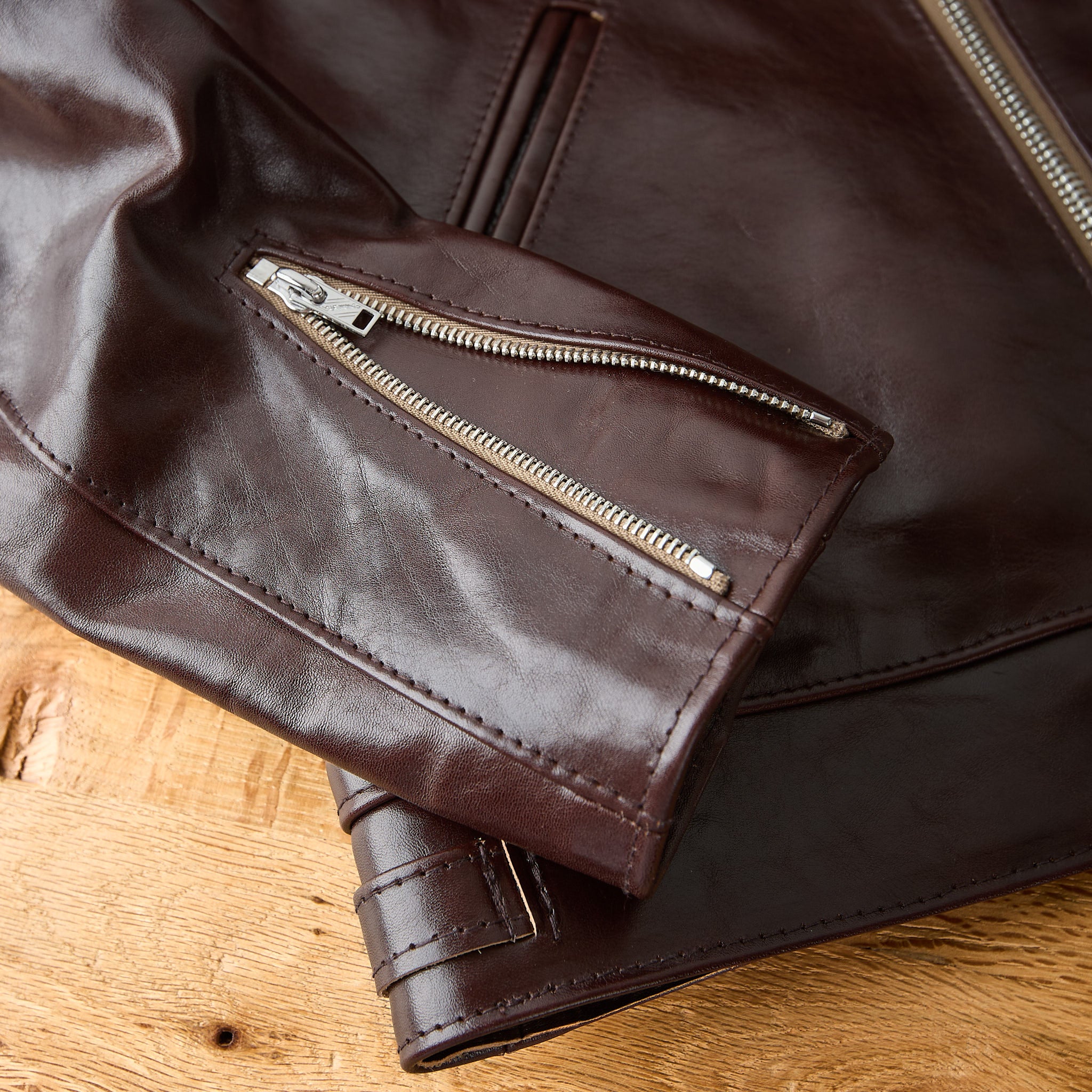 lewis leathers | the corsair no. 60 cow hide - veg tan brown