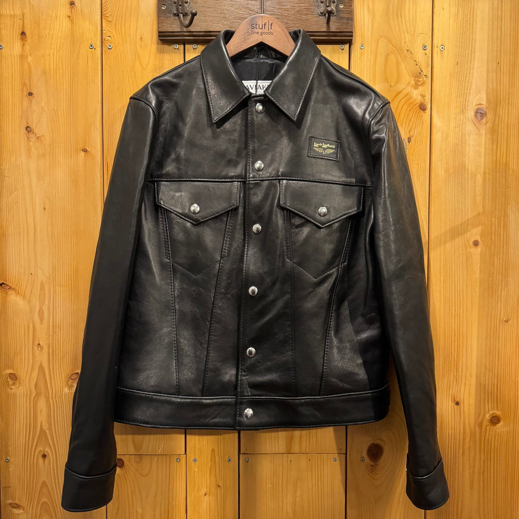lewis leathers | western jkt no. 988 sheep - black – stuf|f-official