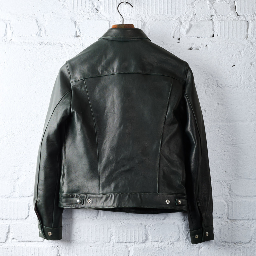 lewis leathers | western jkt no. 988 sheep - green – stuf|f-official