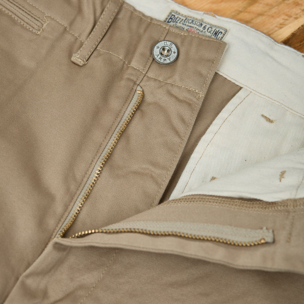 buzz rickson's | br52381 / early military chinos (mod.) 1945 model shorts - beige - Bild 3